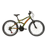 Bicicleta Caloi Max Front Freios v-brake Verde Aro 24 21v