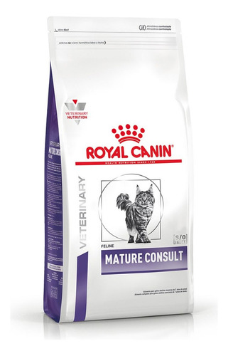 Royal Canin Veterinary Care Nutrition Feline Mature Consult Alimento Para Gato Senior Sabor Mix En Bolsa De 3.5 Kg