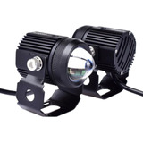 Kit 2 Farol Milha Led C/ Projetor Moto 40w 12-24v Universal