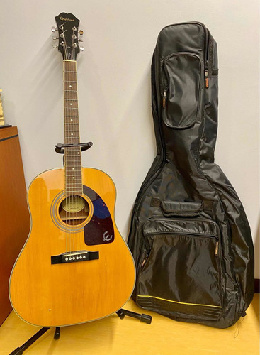 Guitarra Acústica EpiPhone Aj-200s + Pie + Funda