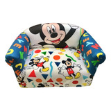 Sillón Infantil 2 Cuerpos Mickey, Minnie, Cars Y Más! Doble