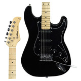 Guitarra Stratocaster Waldman St-211 St211 Preta Bbk Cor Preto (bbk) Orientação Da Mão Destro