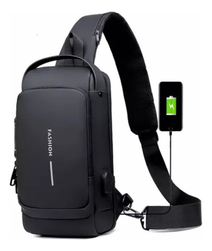 Bolso Antirrobo Impermeable Morral Bandolera Con Puerto Usb