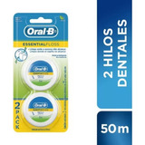 Hilo Dental Essential Floss Oral B 25m Pack X2 Unidades