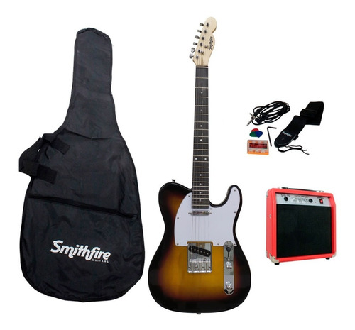 Smithfire Tel110 Paquete Guitarra Eléctrica Telecaster Sb