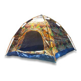 Carpa Para Camping 4 Personas Multicam Militar Autoarmable