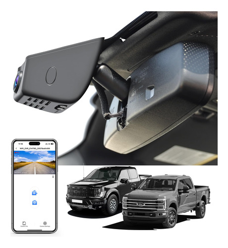 Mangoal Camara De Tablero 4k Para Ford F150 2019-2023 F250/f