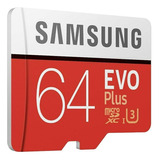 Tarjeta Micro Sd Samsung 64gb Evo Plus Con Adaptador (mb-mc6
