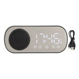 Reloj Despertador Y Parlante Bluetooth Alarma Micro Sd Radio