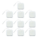 10 Electrodos Parches Para Electroestimulador Tens Ems 5x5cm