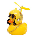 Patito Decorativo Con Casco Auto Camioneta Moto Bici 