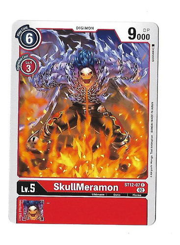 Digimon Ccg Skullmeramon - Common St12 Frete Incluso