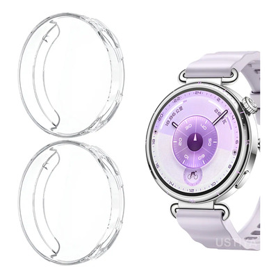 USTIYA 2x Funda Para Huawei Watch Gt 6 41mm Case Protector Pantalla Carasa TPU Transparente Cover | Meses sin interés