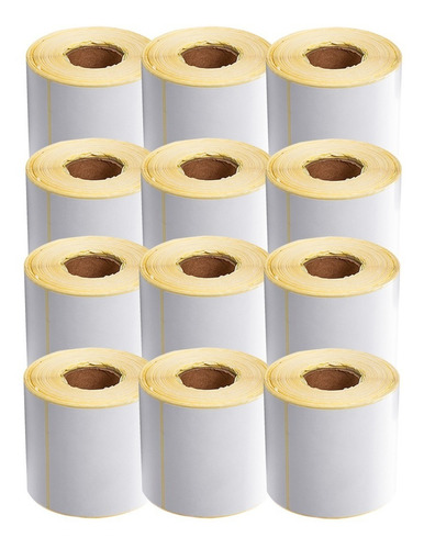 12 Rollos De Etiquetas Térmicas Autoadhesivas De 10x15 