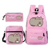 Mochilas De Gato Dibujos Animados Kawaii Estudiante Linda