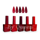 Gama A Miss Cherry Gel Semipermanente 5 Pzs | Rojo | 12 Ml 