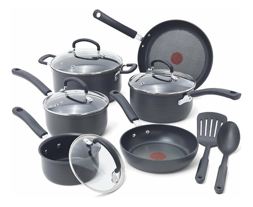 T Fal Utensilios De Cocina Ha Titanium Antiadherente Gris