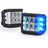 Par De Duallys Lateral Estrobo Ambar Azul Jeep Led