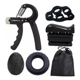 Set 5en1 Hand Grip Set Ejercitador Manos Antebrazo 5-60 Kg