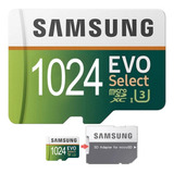Cartão Memória Samsung 1tb Evo Select Micro Sdxc + Adaptador