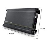 Amplificador Para Carros, Pickups & Suv Steelpro Nano Nano 2500 Clase D Con 2 Canales Y 2500w Negro