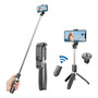 Zb-002 Color Negro Trípode Selfie Stick Con Control Bluetooth Para Cámara De Teléfono Celular Zb-002 Color Negro Trípode Selfie Stick Con Control Bluetooth Para Cámara De Teléfono Celular
