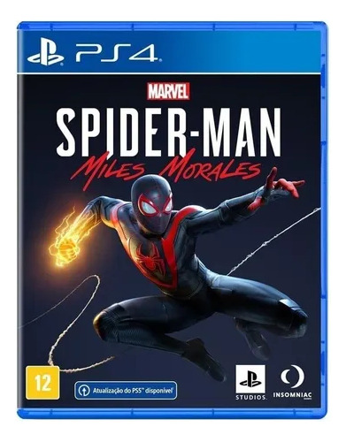 Jogo Marvels Spider-man Miles Morales Ps4 Br Midia Fisica