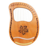 Grabado Exquisito Principiantes 16-string Lyre Harp Madera