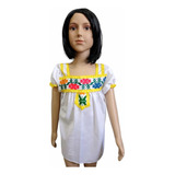 Blusa Mexicana Corpus Artesanal Indita Adelita México Niñas