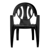 Cadeira De Plastico Preto, Alta Qualidade Suporta Ate 182kg