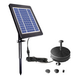 Bomba Solar Fuente Estanque Batería Led Sumergible De 6 V 3,