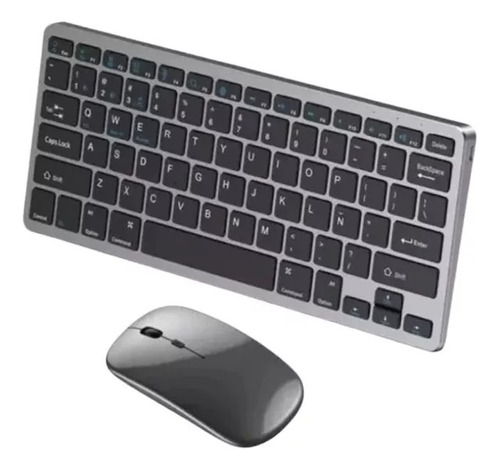 Teclado Inalámbrico Bluetooth Recargable Con Mouse Kit Weibo