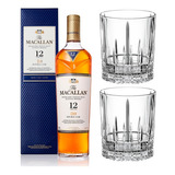 Whisky The Macallan Double Cask 12 Años + 2 Vasos 270ml