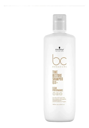 Shampoo Coenzima Q10 Schwarzkopf Time Restore 1000ml Mujer 