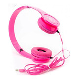 Fone De Ouvido Rosa Flexível Lehmox Headphone Mp4 Com Fio