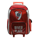 Mochila Carro River 18 PuLG Cresko - Sharif Express Color Rojo Diseño De La Tela Liso