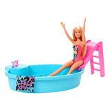 Play Set Piscina Glam Con Muñeca Barbie Mattel