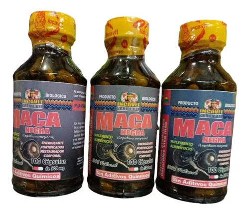 Maca Negra Cápsulas Pack De 6 Unidades 