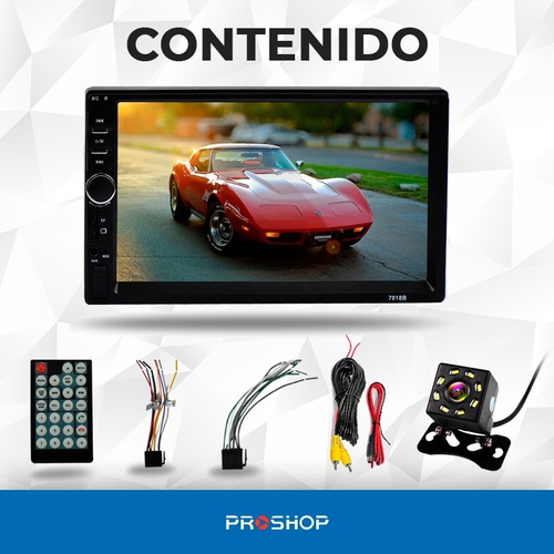Stereo Auto Doble Din Pantalla Tactil Mirrorlink Camara Rev!