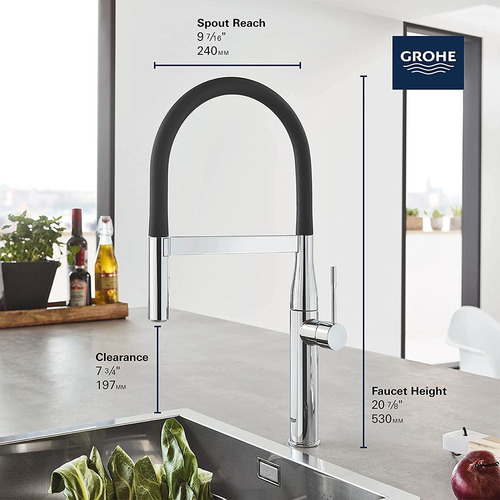 Grohe 30295gn0 Essence - Grifo De Cocina Profesional De Un S