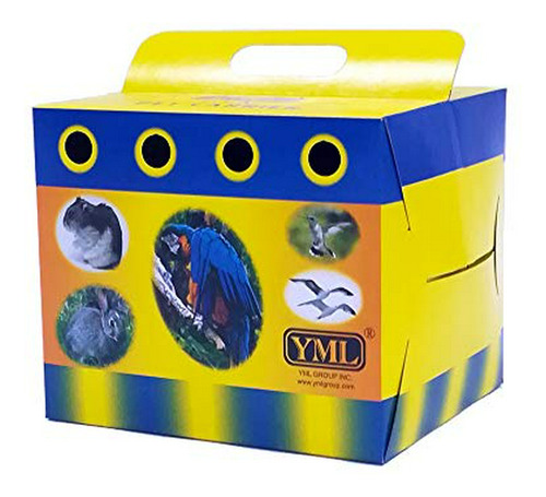 Yml Cartón Carrier Para Pequeños Animales O Aves, Mediana, L