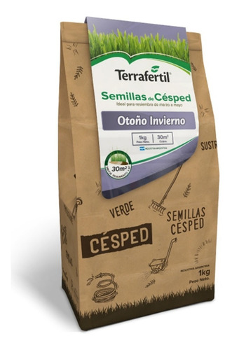 Semilla Cesped Pasto Terrafertil - Otoño Invierno 1kg