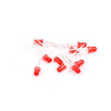 Pack 100 Leds 3mm Rojo Difuso Arduino Nubbeo