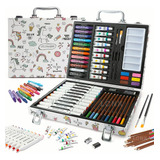 Set De Arte Dibujo Colores Marcadores Lápices Lonk 53pcs