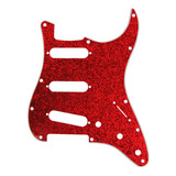 Pickguard Para Guitarra Eléctrica Strato Strat - Red Sparkle