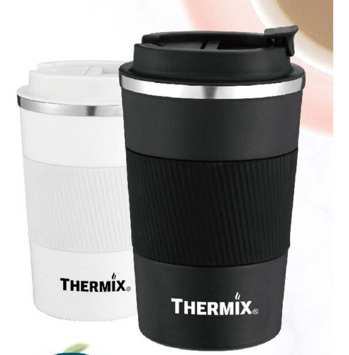 2 Vasos Termicos Cafe Thermix® Acero Inox Coffee Doble Pared