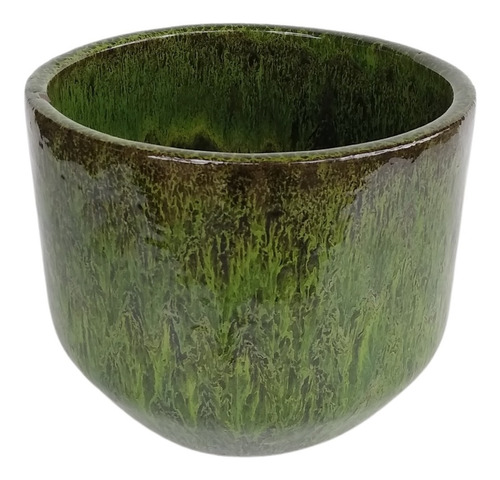 Vaso Para Planta Vietnamita Verde Musgo Estilo Cachepô