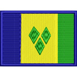 Patch Bordado Bandeira País São Vicente E Granadinas Colete