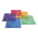 Paquete De 50 Cajas Delgadas Verbatim Cd/dvd, Colores