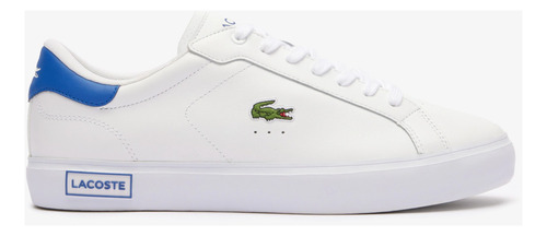 Tenis Lacoste Powercourt Color Block  Blanco/azul Hombre B